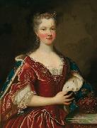 Alexis Simon Belle Portrait of Queen Marie Leszczynska oil painting artist